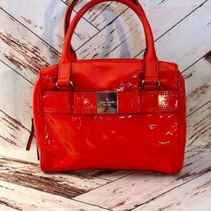 kate spade primrose hill red patent leather handbag